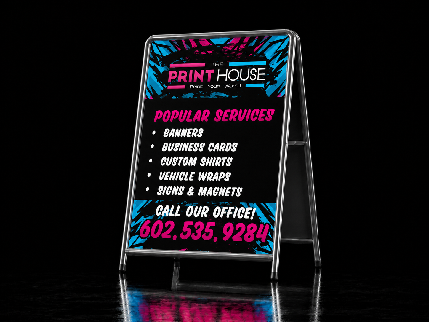 The Print House A-frame sidewalk sign