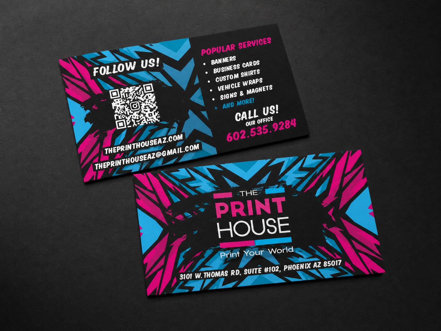 The Print House business card collateral
