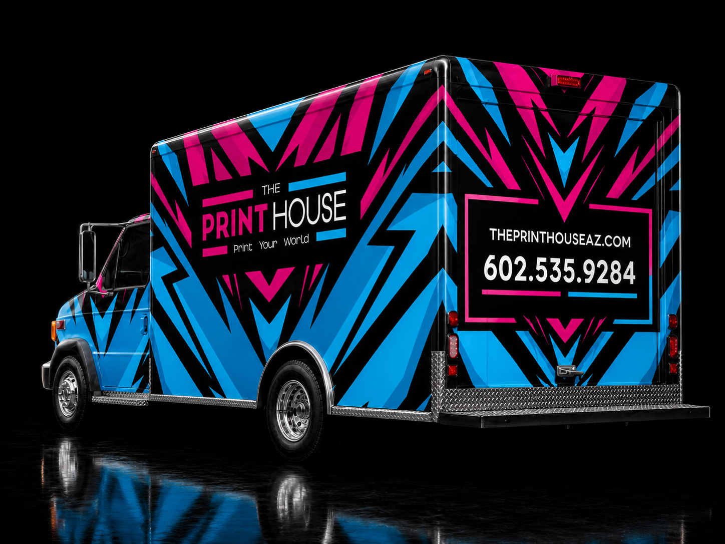 The Print House rear truck mockup